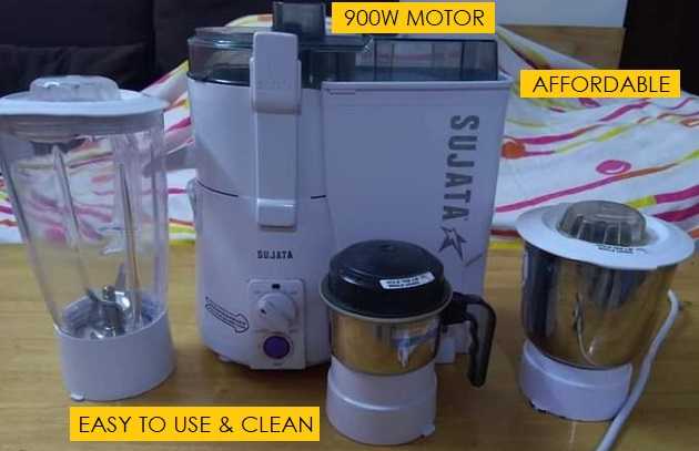 Sujata Powermatic Plus Juicer for carrot, beetroot
