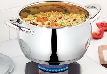 Borosil Stainless Steel Handi Casserole