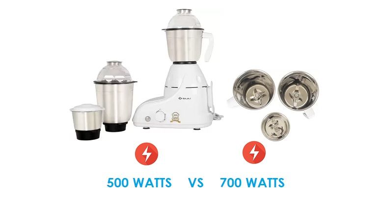 Mixer Grinder 750 Watts Vs 500 Watts: Which Is Better? Mixer Grinder 750 Watts Vs 500 Watts: Which Is Better?