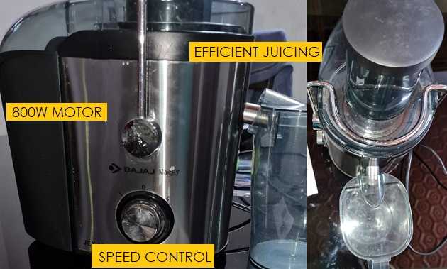 Bajaj JEX Juicer for carrot, beetroot