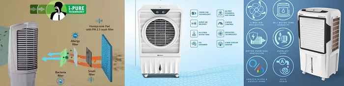 Bajaj vs Symphony vs Crompton cooler technology
