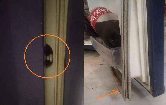 Loose door and gasket